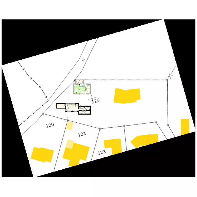 sud 1. Plan de 13  et 157 m²
