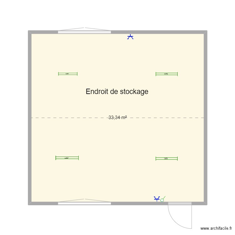 Plan jason pour nmichotte. Plan de 1 pièce et 33 m2