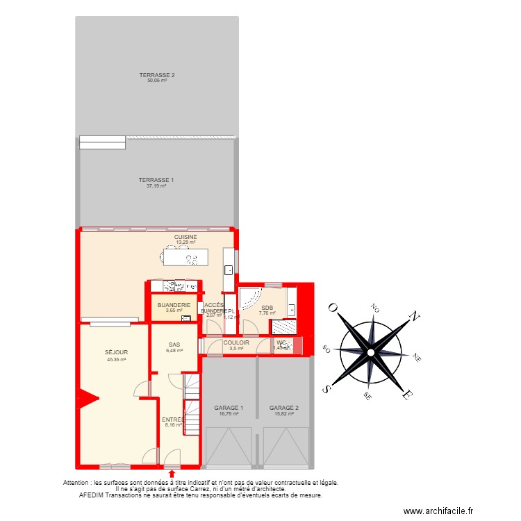 BI 19549 - . Plan de 43 pièces et 357 m2