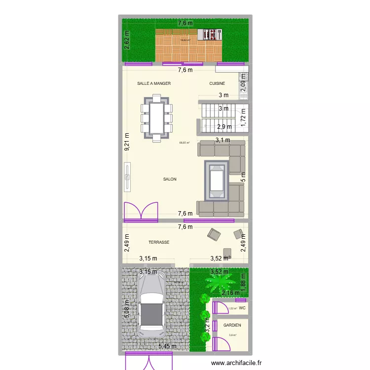 Plan Bachir Maison plein pied. Plan de 15 et 364 m² Plan Bachir Maison plein pied. Plan de 15 et 364 m²