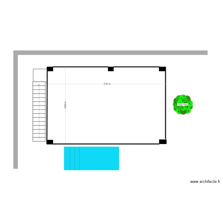 Kiosque rdc. Plan de 0 pièce et 0 m2