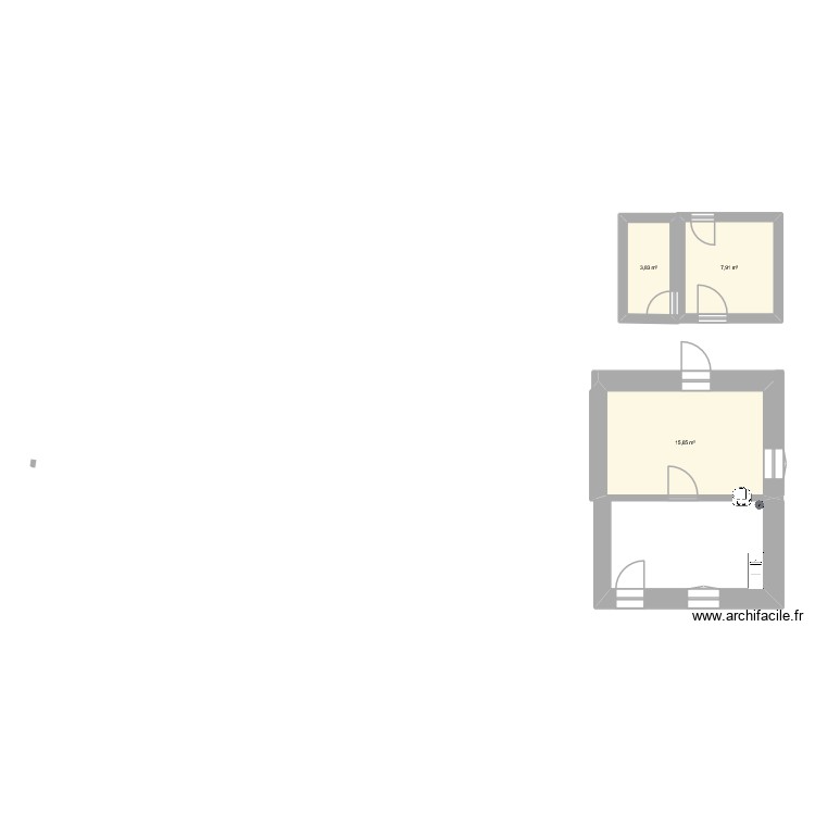 PETITE MAISON. Plan de 0 pièce et 0 m2