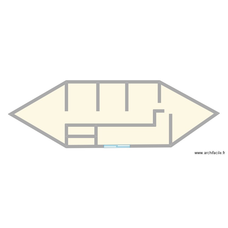 Magasin souvenir nautique. Plan de 2 pièces et 71 m2