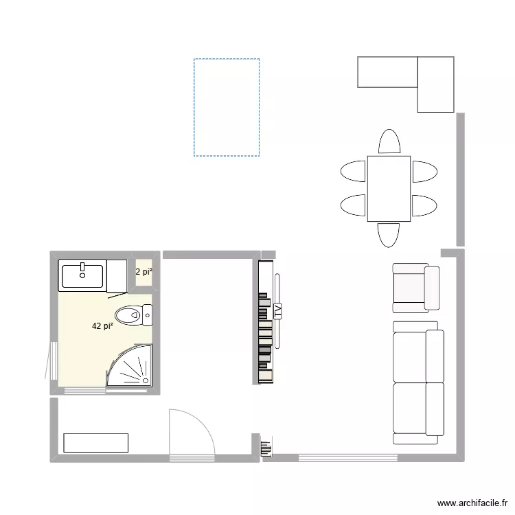 salle d eau. Plan de salle d eau. Plan de