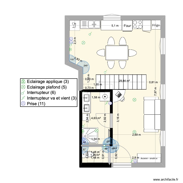 dépendance rez de chaussée escalier droit perpendiculaire avec cuisine. Plan de 0 pièce et 0 m2 dépendance rez de chaussée escalier droit perpendiculaire avec cuisine. Plan de 0 pièce et 0 m2