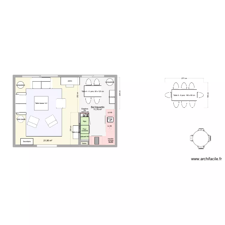 sans placard 40. Plan de 