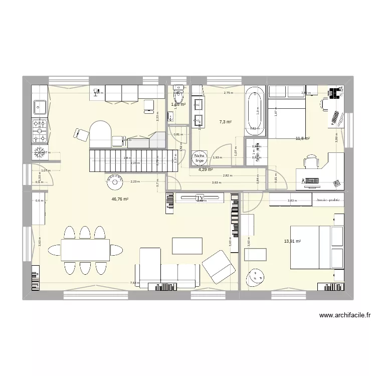 etg1. Plan de 6 et 85 m² etg1. Plan de 6 et 85 m²