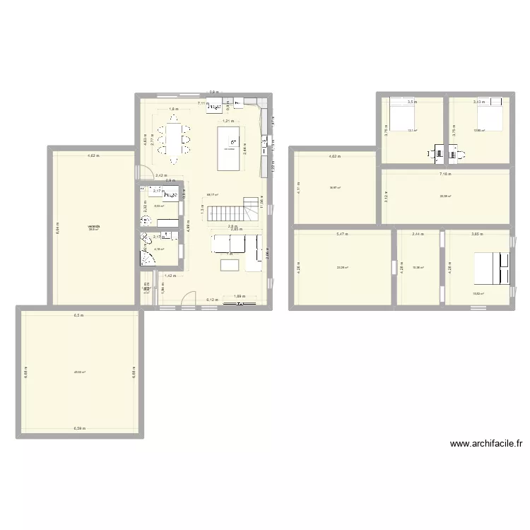 maison bry et maude. Plan de 