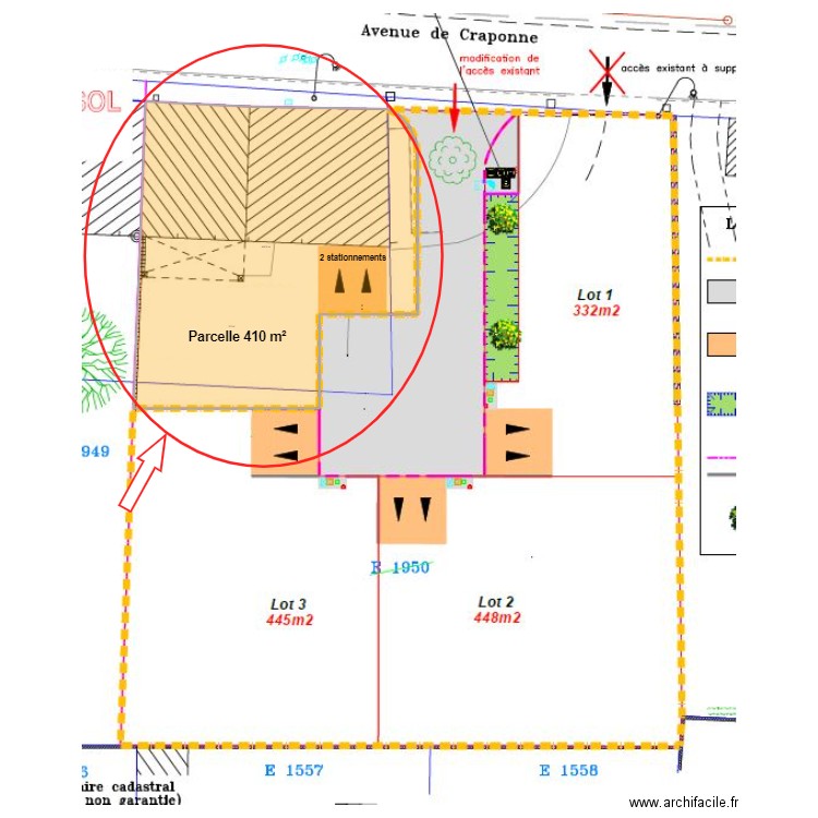 Mallemort maison. Plan de 1 pièce et 411 m2