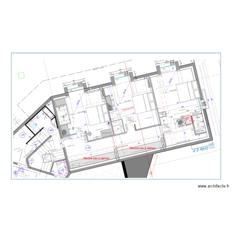 meubles chambres etage. Plan de 0 pièce et 0 m2