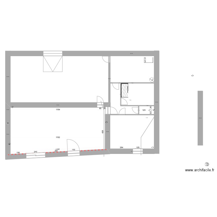 maison. Plan de 0 pièce et 0 m2