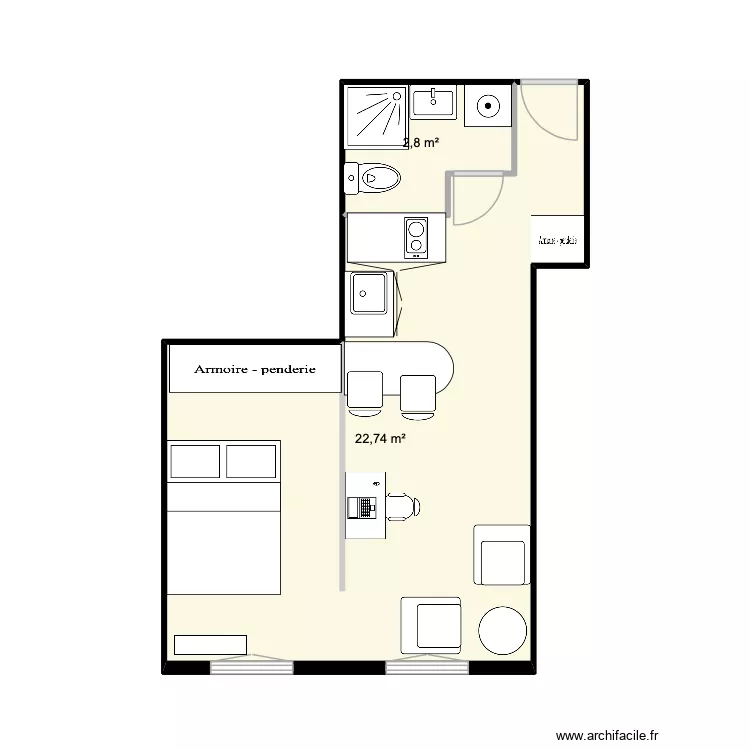 studio5 le mee. Plan de 