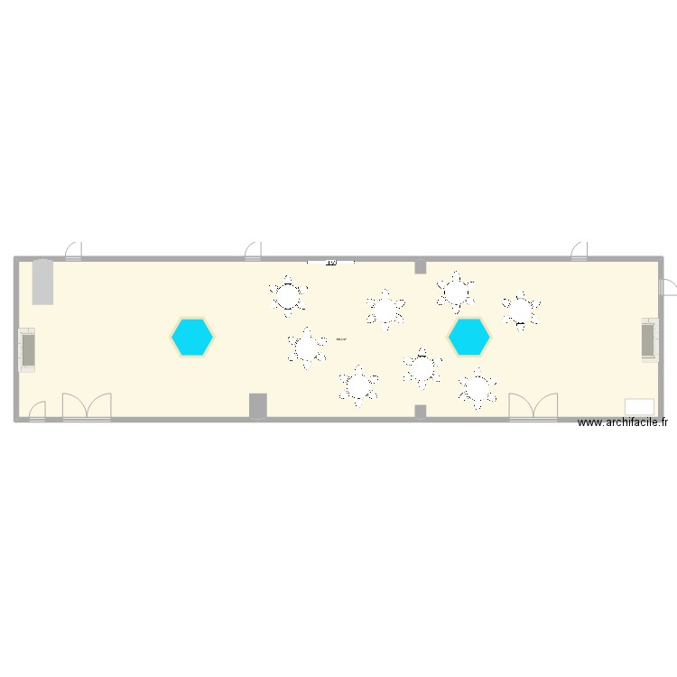 salle La Bone. Plan de 0 pièce et 0 m2