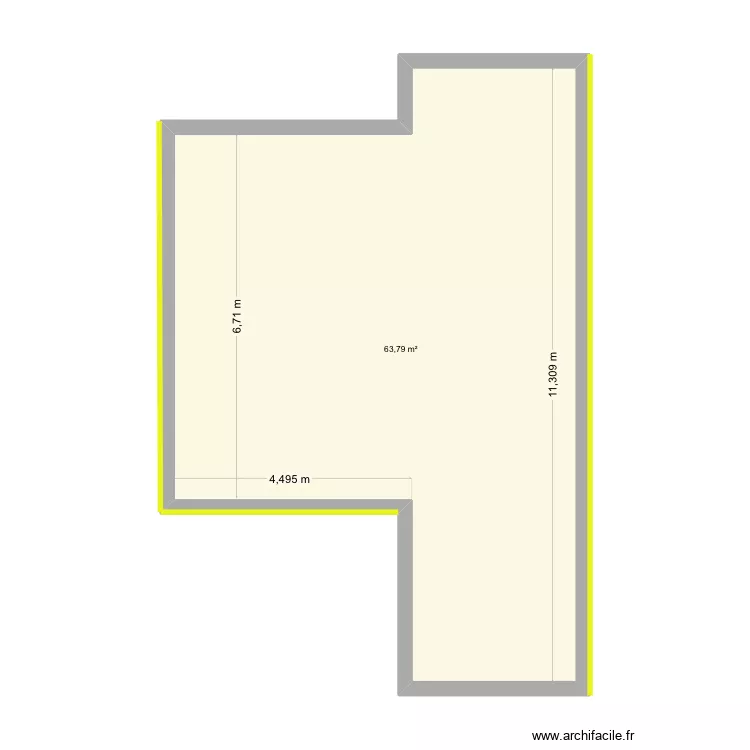 VANNESTE - MB2K. Plan de 1  et 64 m²