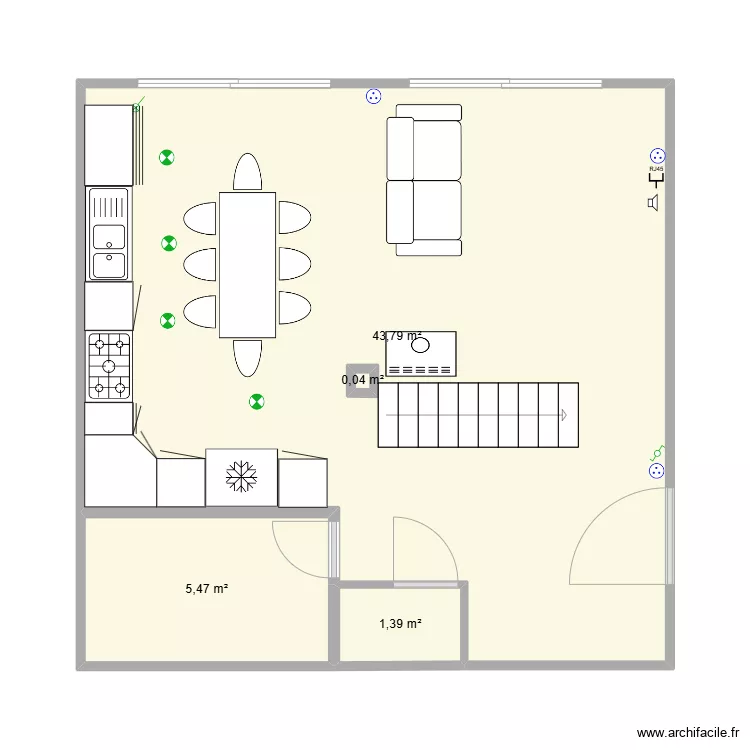 travaux maison. Plan de 