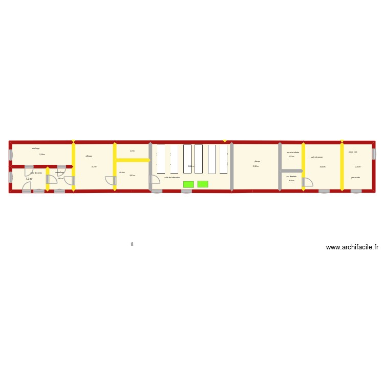 labo avec mur conteneur 2. Plan de 0 pièce et 0 m2 labo avec mur conteneur 2. Plan de 0 pièce et 0 m2
