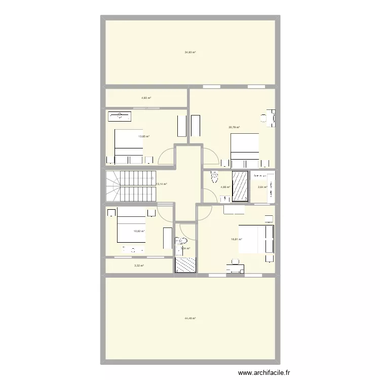 sidi abid 1 etage. Plan de 
