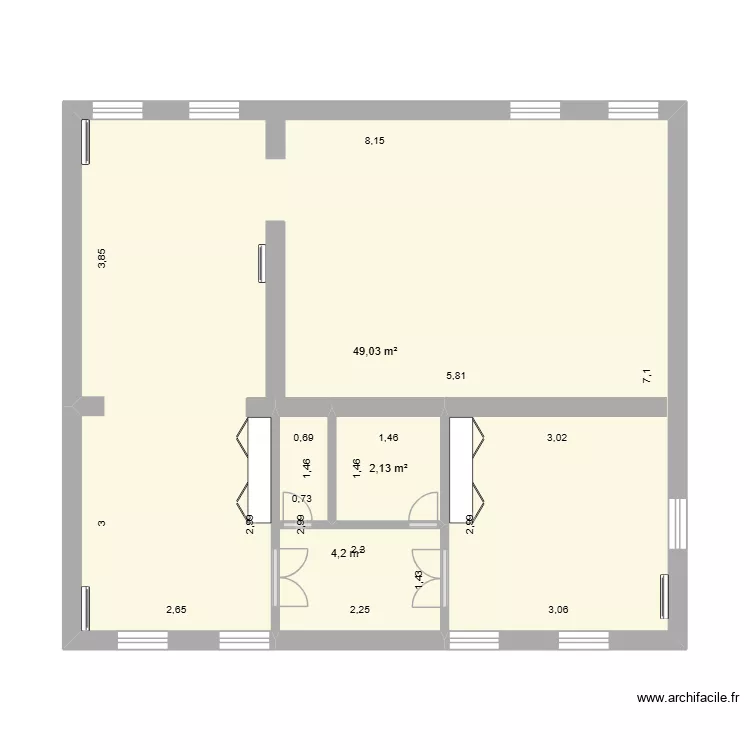 Restos Ste Livrade. Plan de 3 et 55 m² Restos Ste Livrade. Plan de 3 et 55 m²