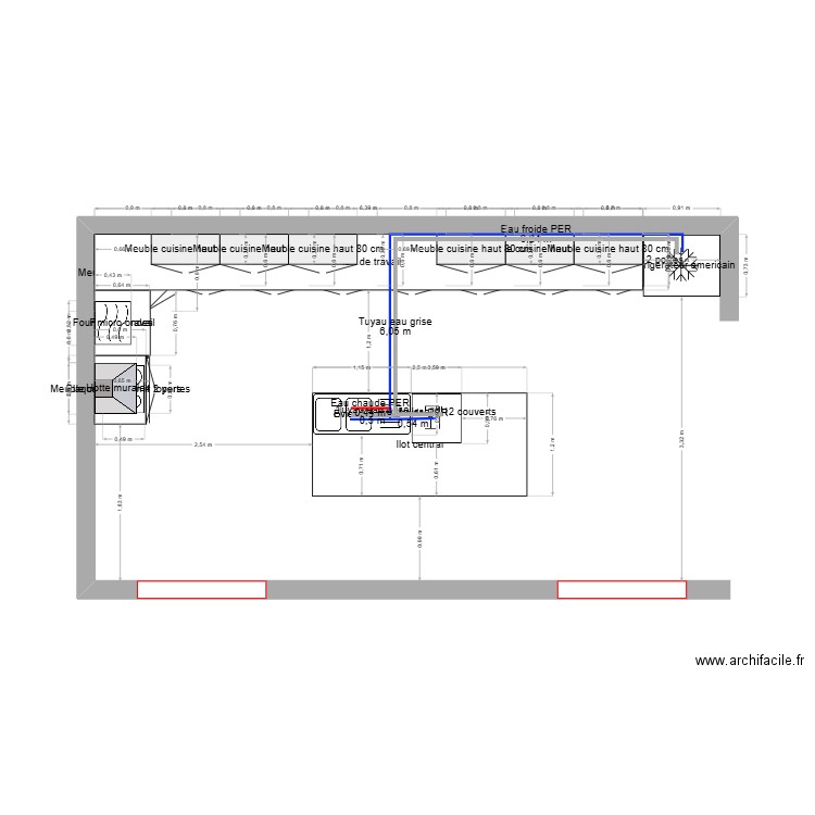 UAA1 Cuisine. Plan de 0 pièce et 0 m2