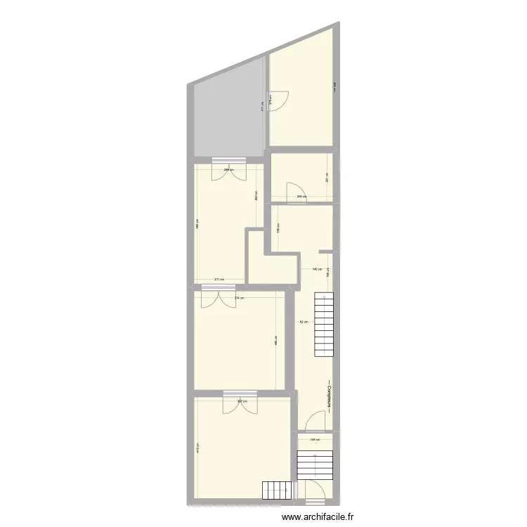 BAUCQ 77 Rez de Jardin Existant. Plan de 0 pièce et 0 m2 BAUCQ 77 Rez de Jardin Existant. Plan de 0 pièce et 0 m2