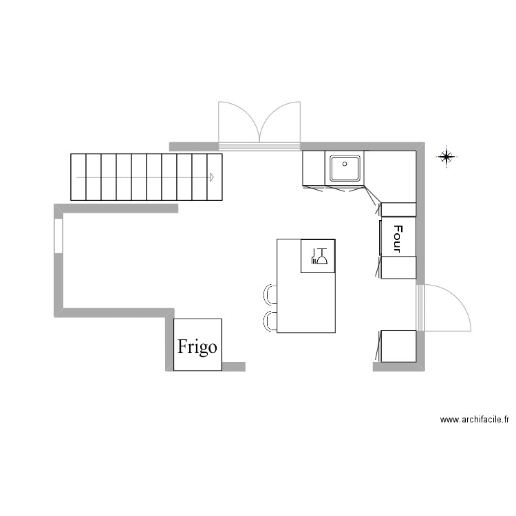 Cuisine 428. Plan de 0 pièce et 0 m2