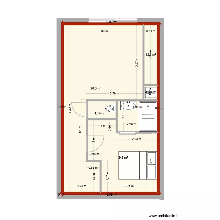 Eco Immobilier. Plan de 11 et 37 m² Eco Immobilier. Plan de 11 et 37 m²