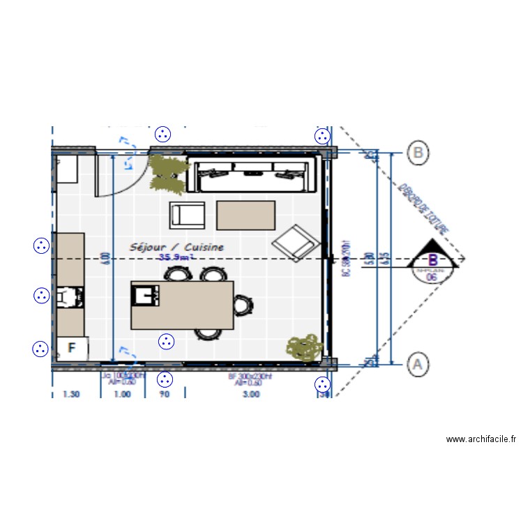PLAN SALON MOOREA. Plan de 0 pièce et 0 m2
