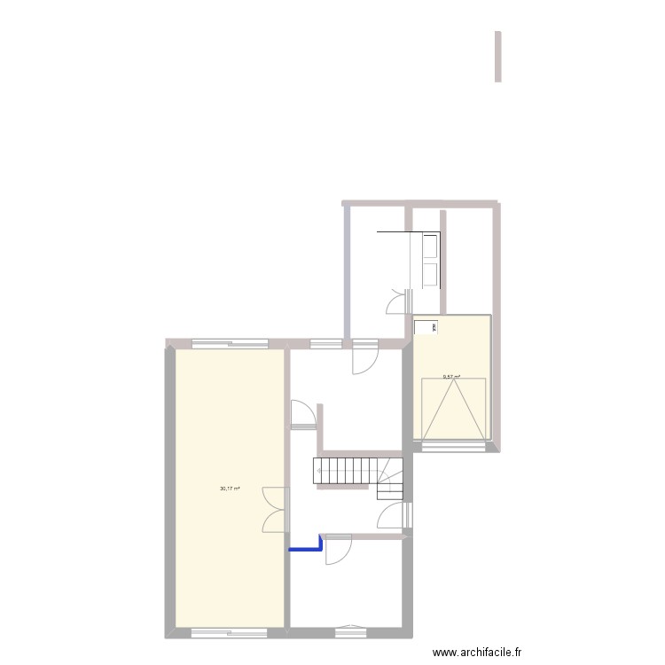 10Rembrandt. Plan de 2 pièces et 40 m2
