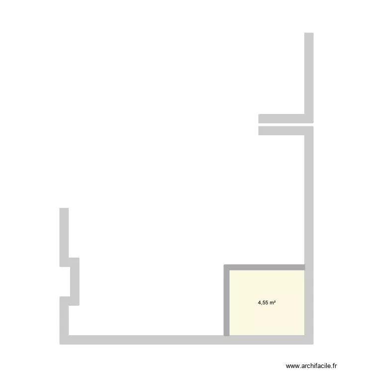 Tangissart. Plan de 1  et 5 m²