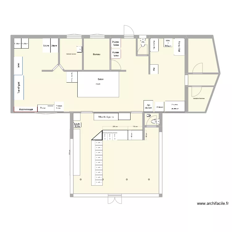 BOULANGERIE NOUSTY PLAN. Plan de 