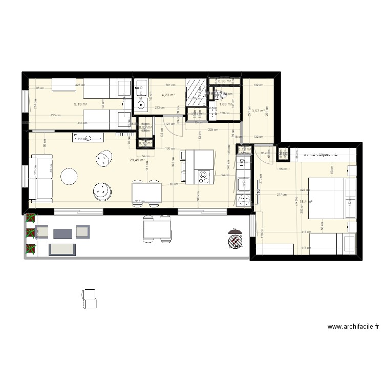 Nouveau 10. Plan de 13 pièces et 69 m2