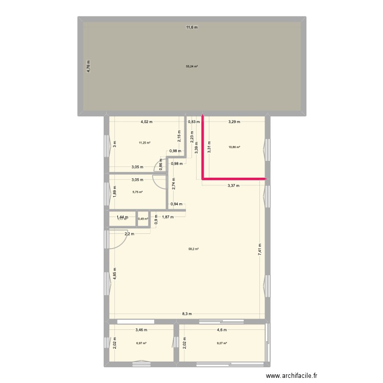 MAISON ALEXANDRE FIRST STEP. Plan de 9 pièces et 159 m2