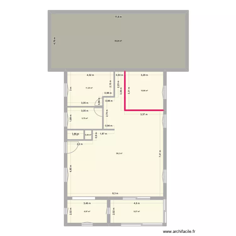 MAISON ALEXANDRE FIRST STEP. Plan de 