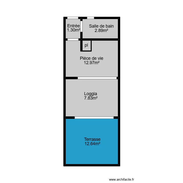 Bertin Noirmoutier. Plan de 6  et 23 m²