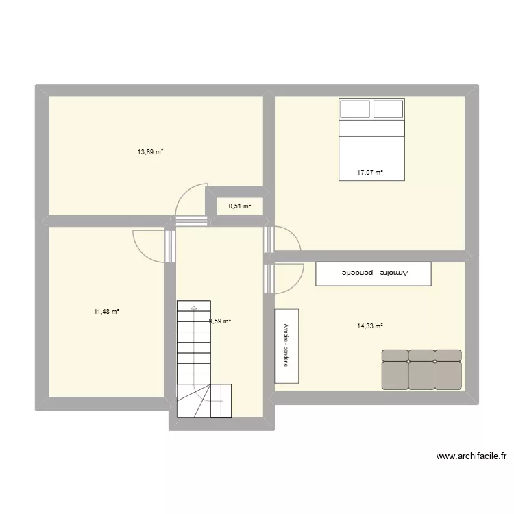 maison colligny etage. Plan de 6 et 67 m² maison colligny etage. Plan de 6 et 67 m²