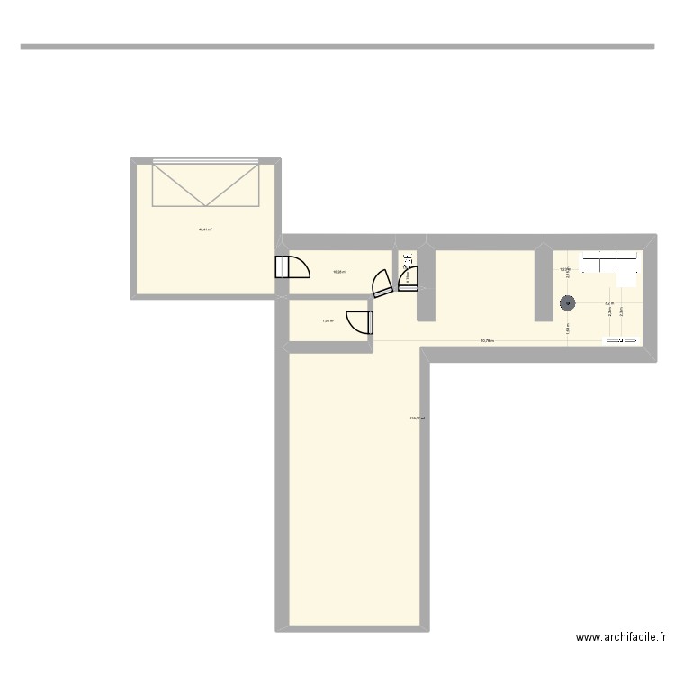 portail coté nord. Plan de 5 pièces et 189 m2