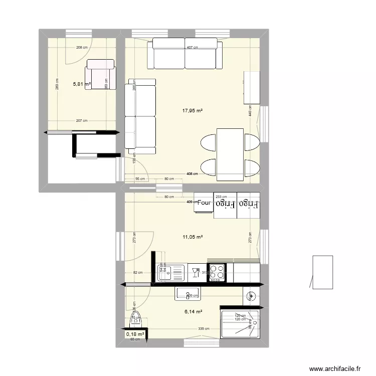 appartement 2. Plan de 