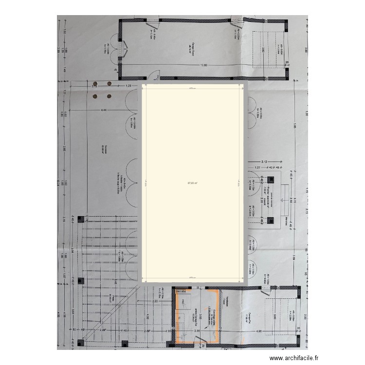 Aix_Etage 1_v1.1. Plan de 1 pièce et 88 m2