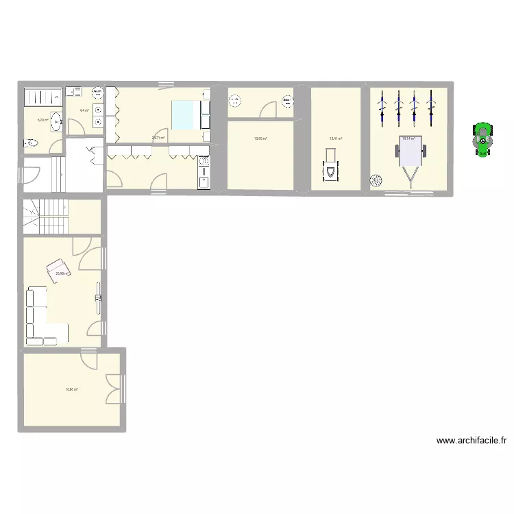 Ailsa's downstairs with built in storage. Plan de Ailsa's downstairs with built in storage. Plan de