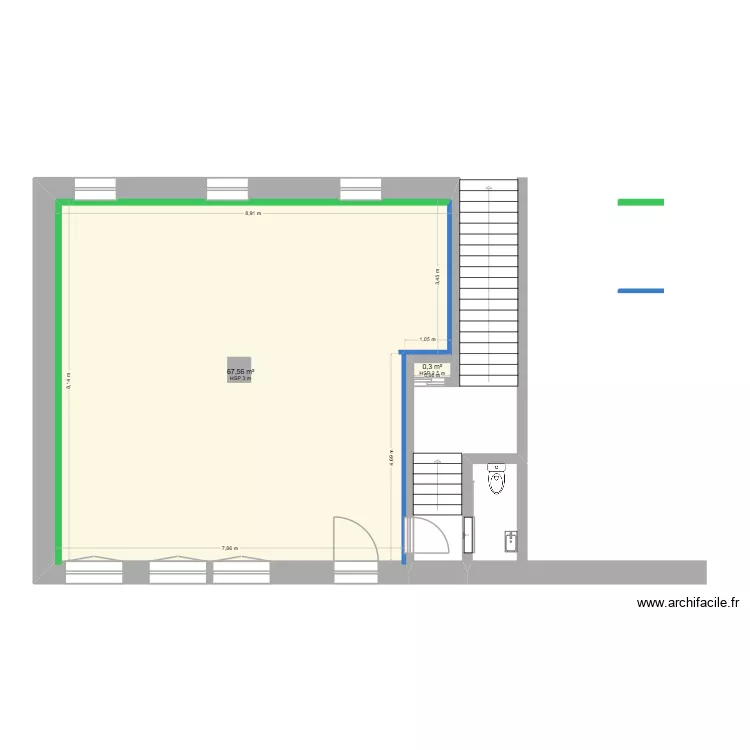 art pla. Plan de 2 Pièces et 68 m² art pla. Plan de 2 Pièces et 68 m²