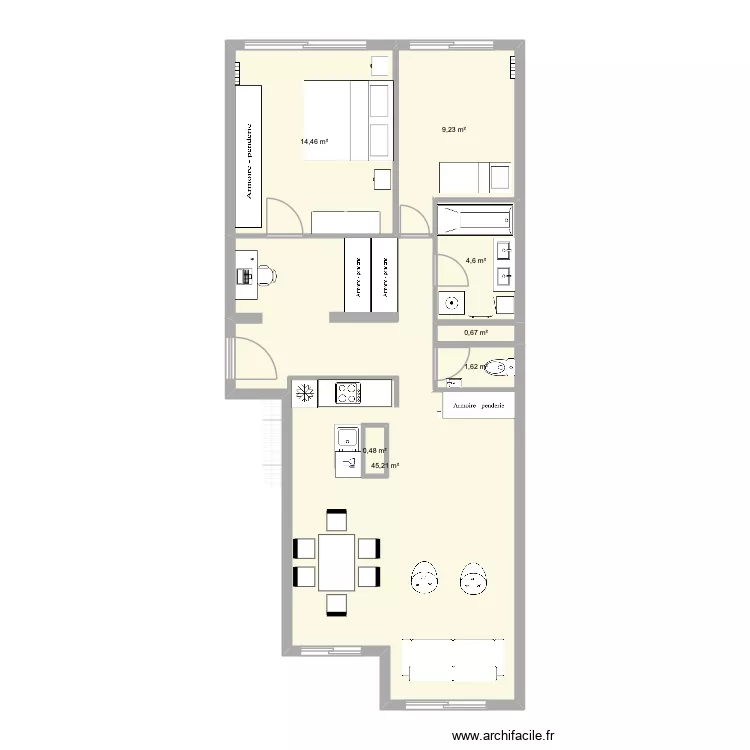 projet 1. Plan de 7 et 77 m² projet 1. Plan de 7 et 77 m²