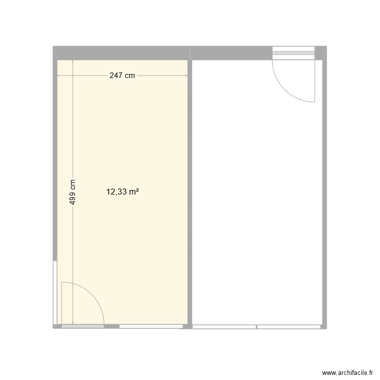 Salles de REUNIONS NANTERRE INFORMATIQUE V2. Plan de 1 pièce et 12 m2