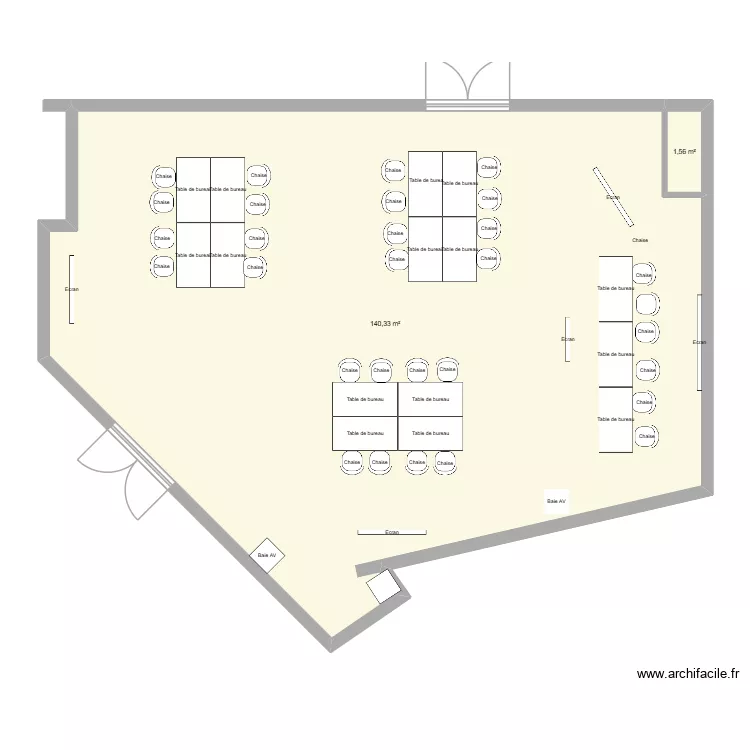 RC103 2026/CONF/005. Plan de 2 pièces et 142 m²