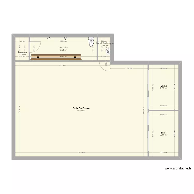 Laura - Studio dance - St Jory. Plan de Laura - Studio dance - St Jory. Plan de