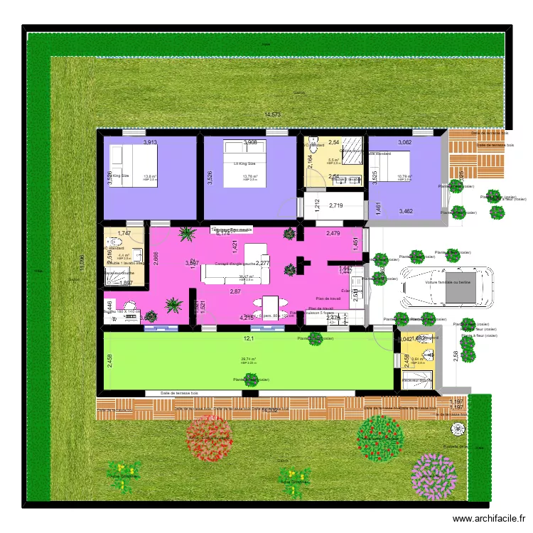 Maison Diouma ka. Plan de 