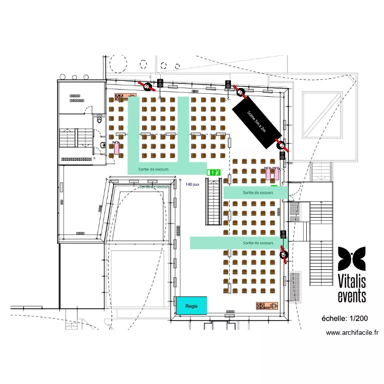 sicli petit d&ocirc;me. Plan de 