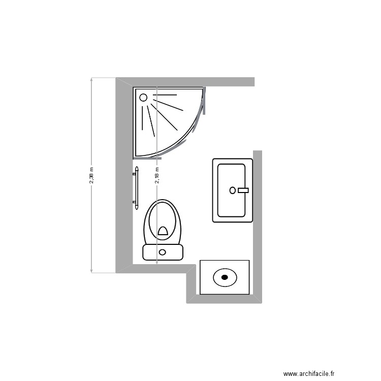 salle de Bains - Le Skéria. Plan de 0 pièce et 0 m2