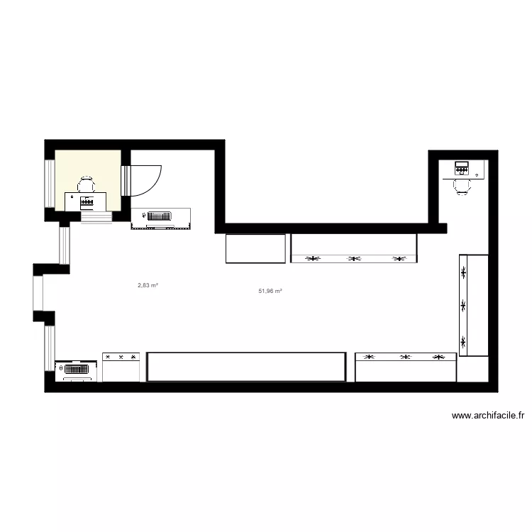 La petite épicerie 8 Av du Pasteur tremblay en france 93290. Plan de 2 et 55 m² La petite épicerie 8 Av du Pasteur tremblay en france 93290. Plan de 2 et 55 m²
