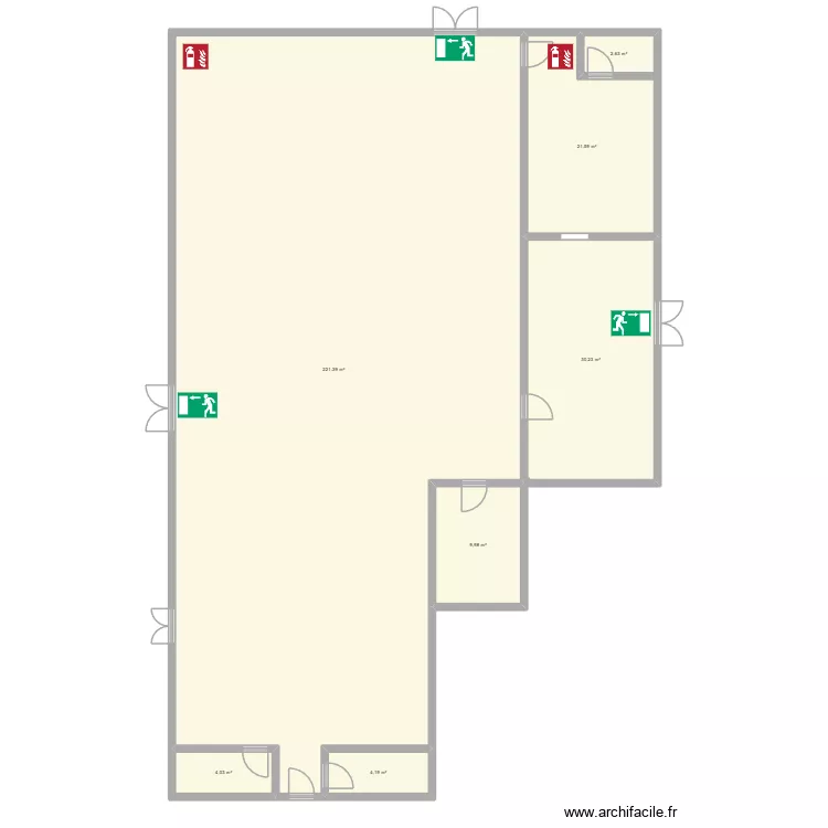 vaureilles. Plan de 7 pièces et 294 m²