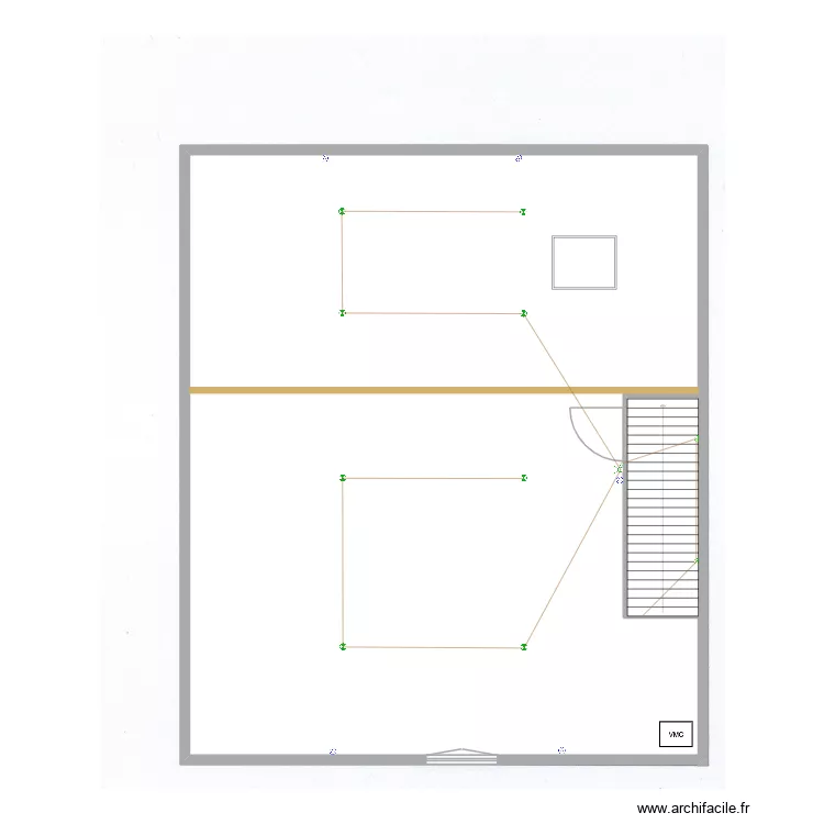 PLAN ELEC COMBLE V1 M.BRUN. Plan de 1 pièce et 241 m²